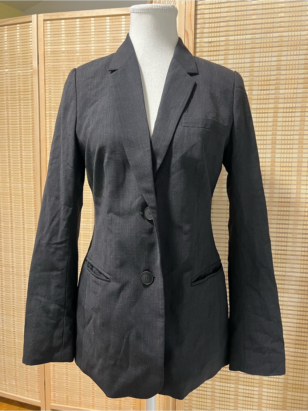 ESCADA Sport Charcoal Grey Tailored Blazer Jacket Size 36